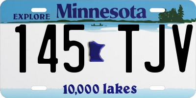 MN license plate 145TJV
