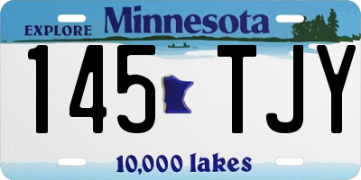 MN license plate 145TJY