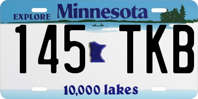 MN license plate 145TKB