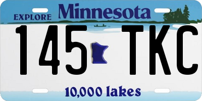 MN license plate 145TKC