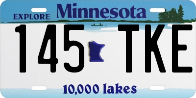 MN license plate 145TKE