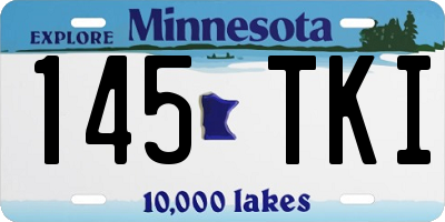 MN license plate 145TKI