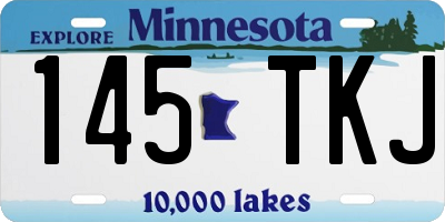 MN license plate 145TKJ