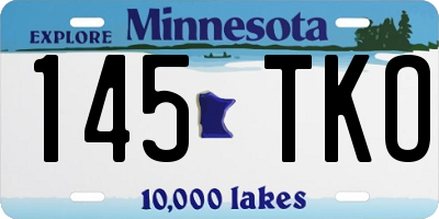 MN license plate 145TKO