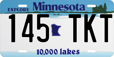 MN license plate 145TKT