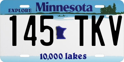 MN license plate 145TKV
