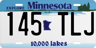 MN license plate 145TLJ