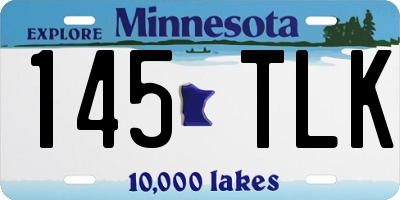 MN license plate 145TLK