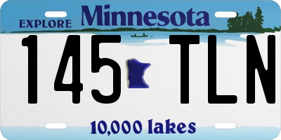 MN license plate 145TLN