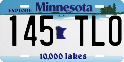 MN license plate 145TLO