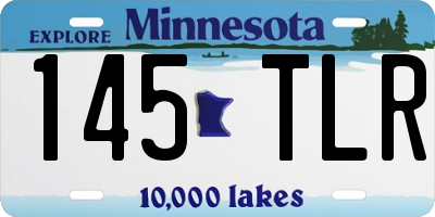 MN license plate 145TLR