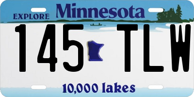 MN license plate 145TLW