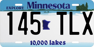 MN license plate 145TLX