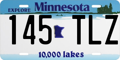 MN license plate 145TLZ