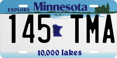 MN license plate 145TMA