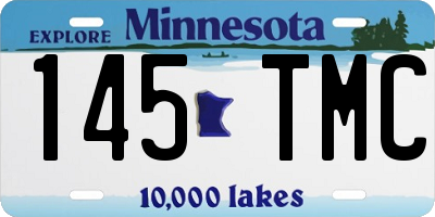MN license plate 145TMC