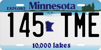 MN license plate 145TME