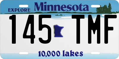 MN license plate 145TMF