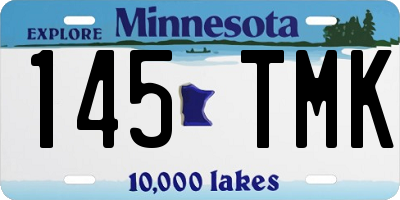 MN license plate 145TMK