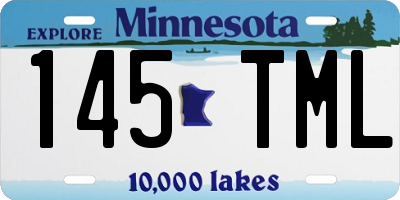 MN license plate 145TML