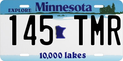 MN license plate 145TMR