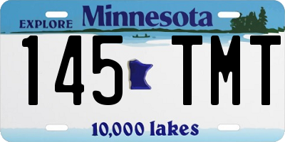 MN license plate 145TMT