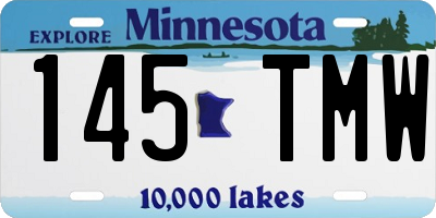 MN license plate 145TMW