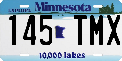 MN license plate 145TMX