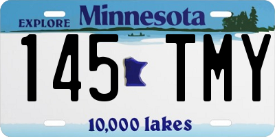 MN license plate 145TMY