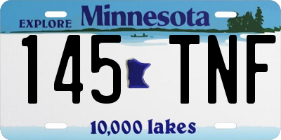 MN license plate 145TNF