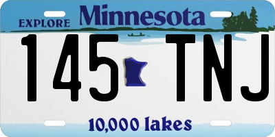 MN license plate 145TNJ