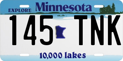 MN license plate 145TNK