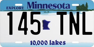 MN license plate 145TNL