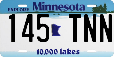 MN license plate 145TNN
