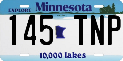 MN license plate 145TNP