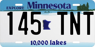 MN license plate 145TNT