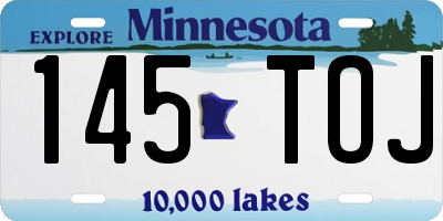 MN license plate 145TOJ