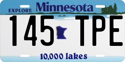 MN license plate 145TPE