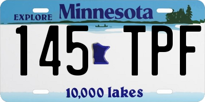 MN license plate 145TPF