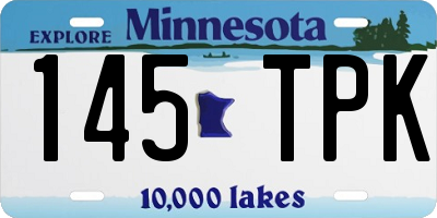 MN license plate 145TPK
