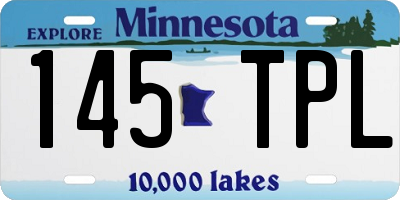 MN license plate 145TPL