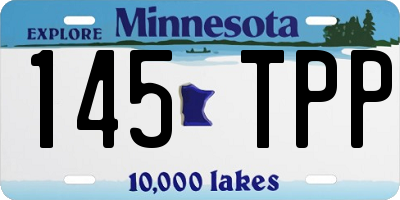 MN license plate 145TPP