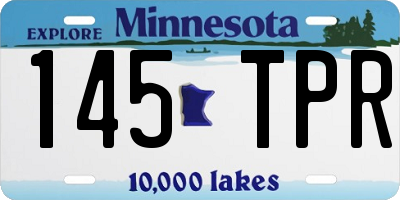 MN license plate 145TPR