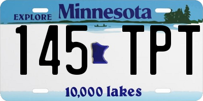 MN license plate 145TPT