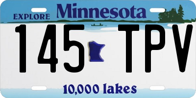 MN license plate 145TPV