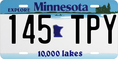 MN license plate 145TPY