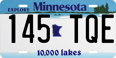 MN license plate 145TQE