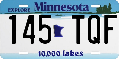MN license plate 145TQF