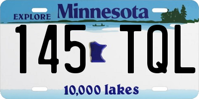MN license plate 145TQL