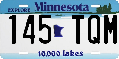 MN license plate 145TQM
